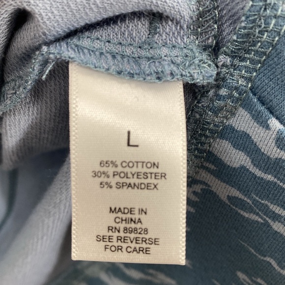 Logo by Lori Goldstein French Terry Blazer Stretchy Knit Single Button Size L - Picture 8 of 9